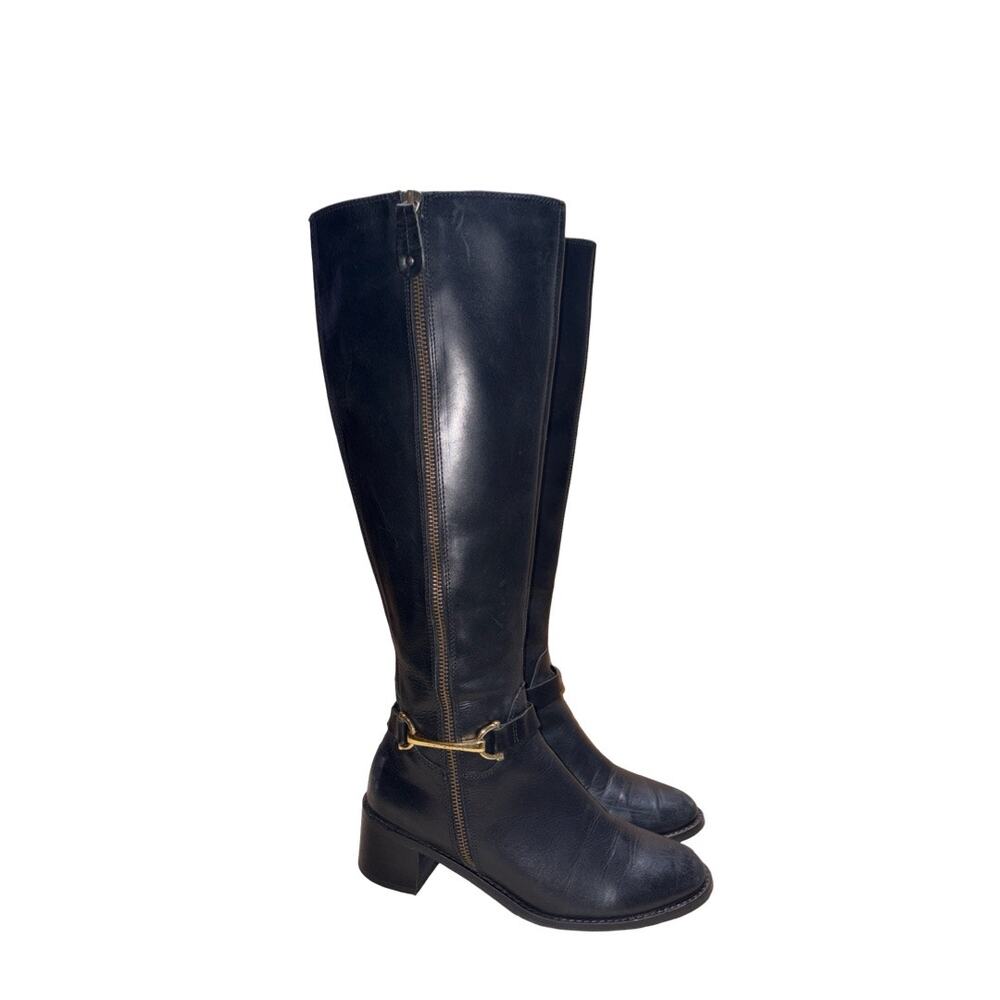 CARVELA Comfort WAFFY Black Leather Tall Boots    Size: 36.5M / US 6.5